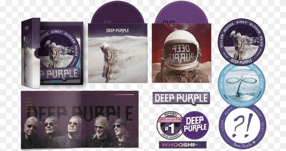 Deep Purple Deep Purple Whoosh Box Set, Publication, Book, Adult, Person Png Image
