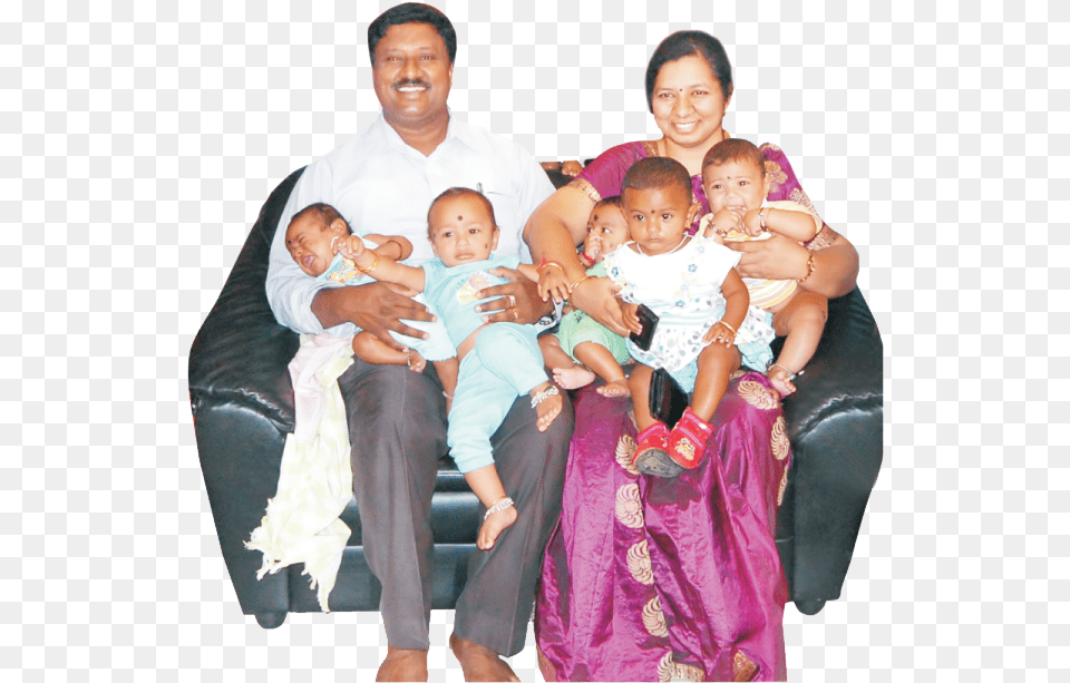 Deepam Test Tube Centre Success Family, Portrait, Couch, Face, Furniture Png