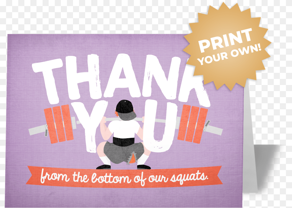 Deepest Thank You Card Fitness Thank You Card, Advertisement, Poster, Adult, Male Free Png