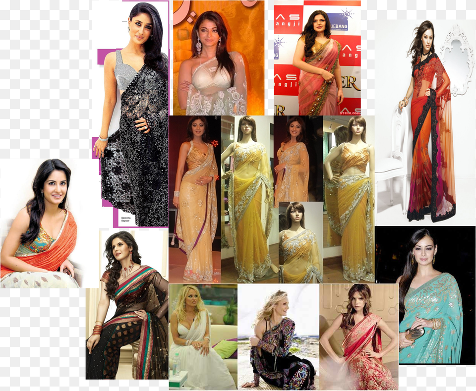 Deepika Padukone Kareena Kapoor In Saree, Adult, Person, Female, Woman Png