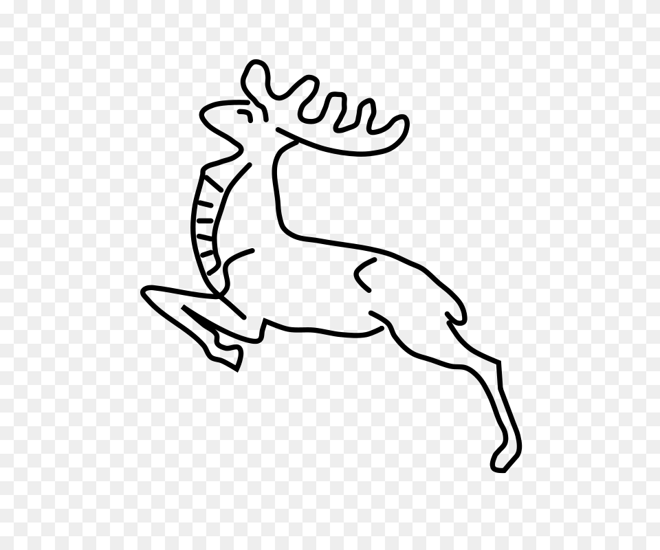 Deer, Gray Free Png Download