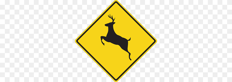 Deer Sign, Symbol, Road Sign, Animal Png Image