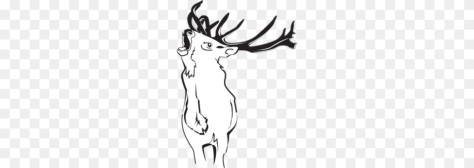 Deer Stencil, Animal, Wildlife, Mammal Png