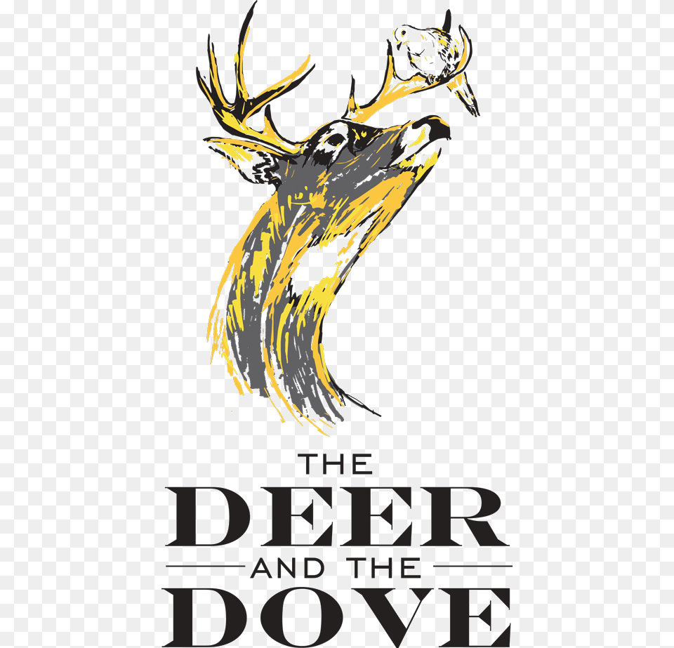 Deer And Dove Poster, Animal, Mammal, Wildlife, Antler Free Png Download