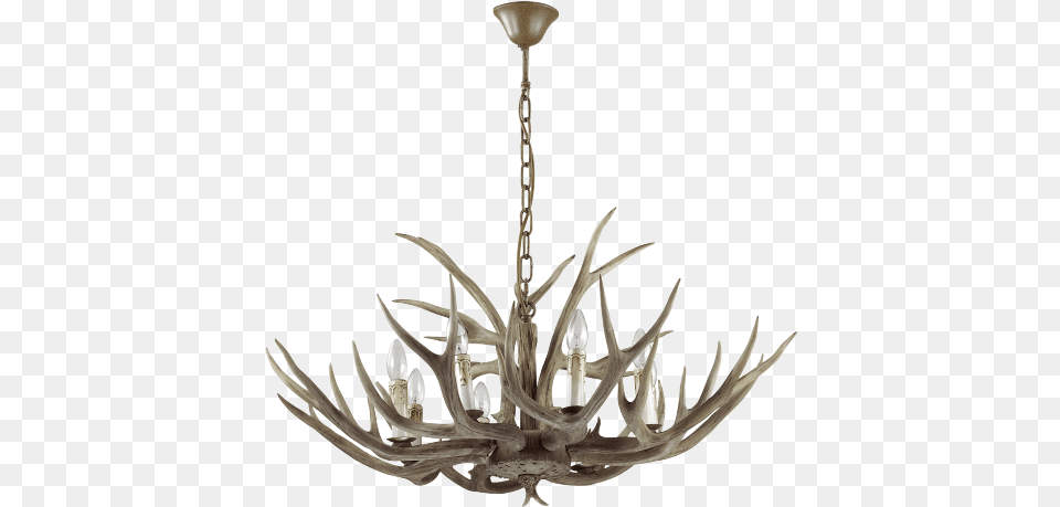 Deer Antler Chandelier Light 910mm Design Country Ideal Lux Chalet, Lamp Png Image