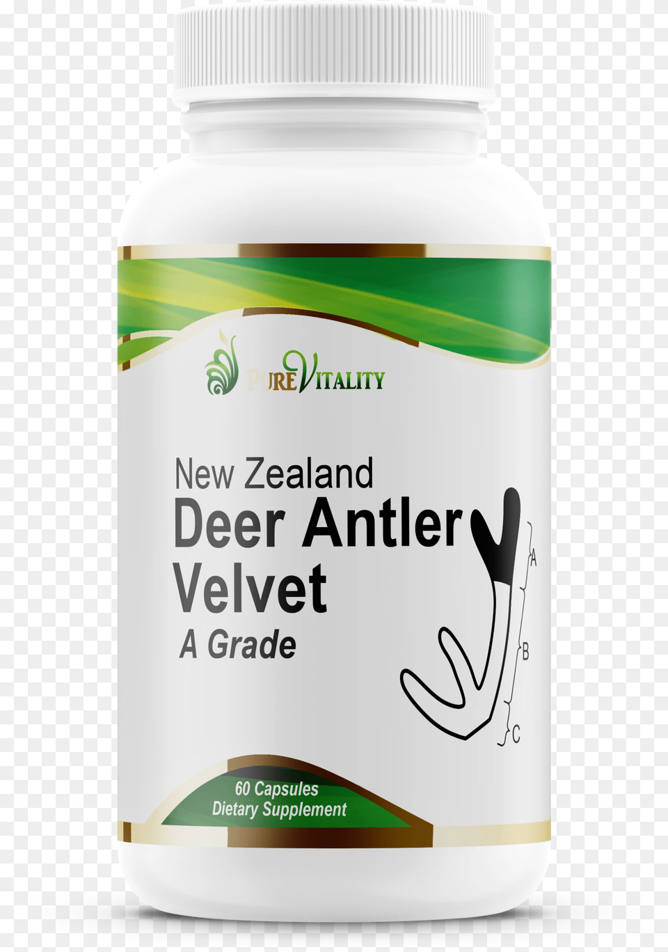 Deer Antler Velvet Grade A 60 X 250mg Velvet Antler, Herbal, Herbs, Plant, Astragalus Free Png