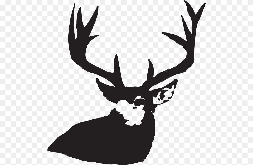 Deer Antlers, Antler, Stencil, Animal, Mammal Free Png
