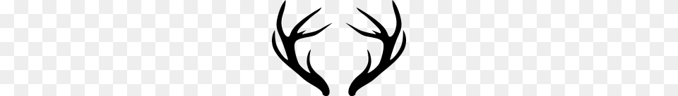 Deer Antlers, Gray Free Png