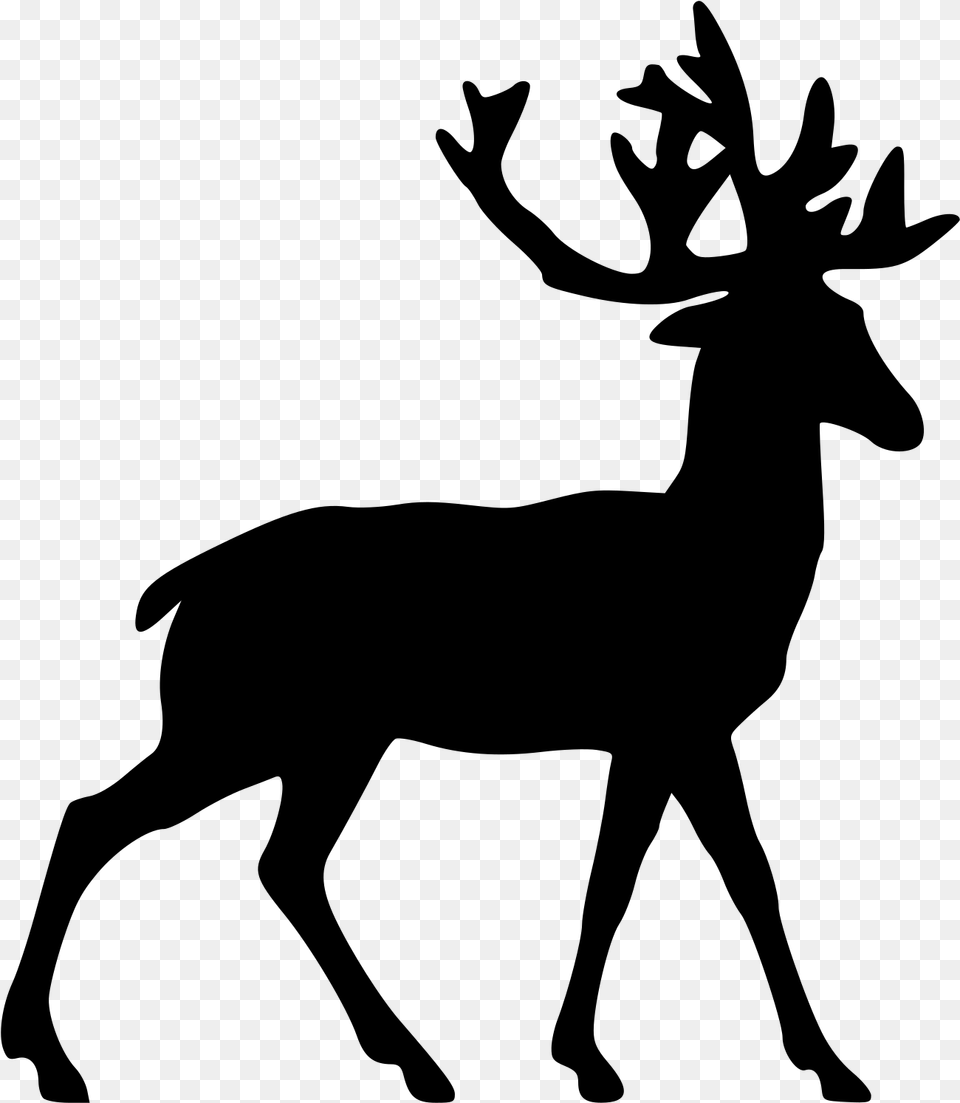 Deer Black, Gray Png Image