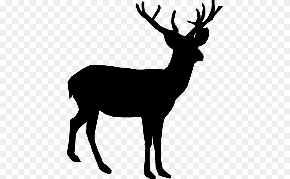Deer Blackout Clip Art At Clipart Library Deer Icon, Animal, Mammal, Silhouette, Wildlife Free Png