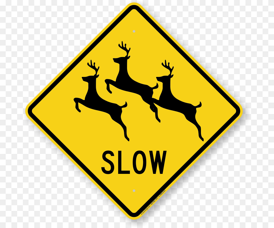 Deer Clip Art, Road Sign, Sign, Symbol, Animal Free Png