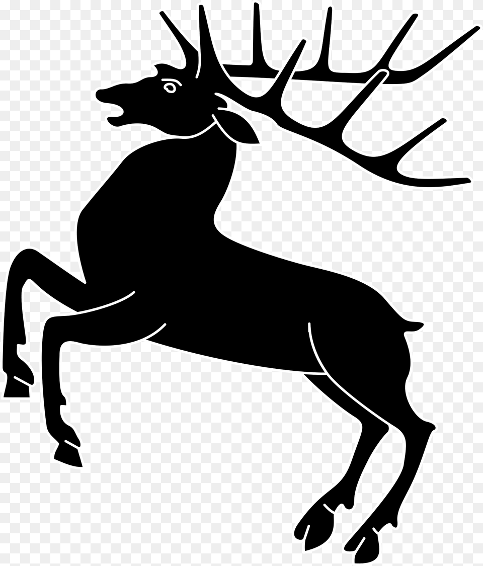 Deer Clipart, Animal, Mammal, Silhouette, Wildlife Png Image