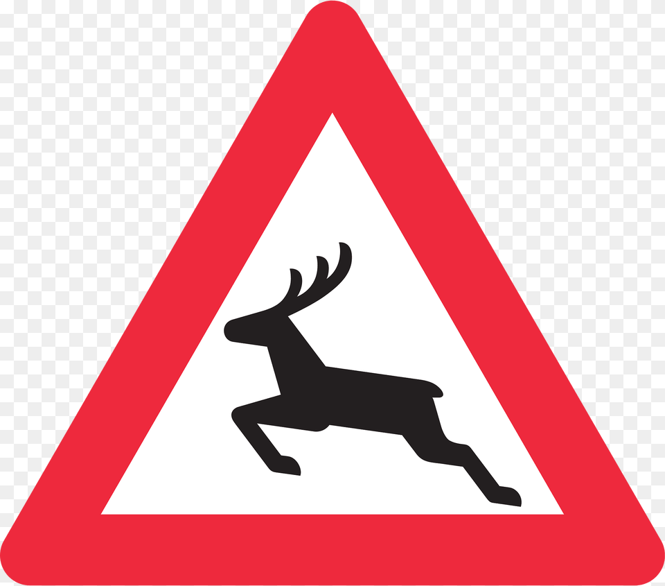 Deer Clipart, Sign, Symbol, Road Sign Png Image