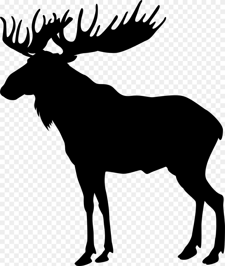 Deer Clipart Buffalo Plaid, Gray Free Png