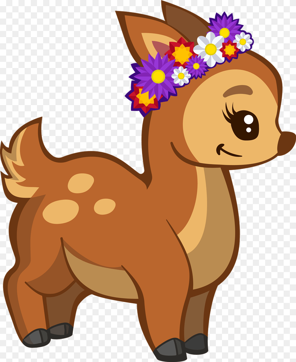 Deer Clipart Female Deer, Baby, Person, Face, Head Png Image