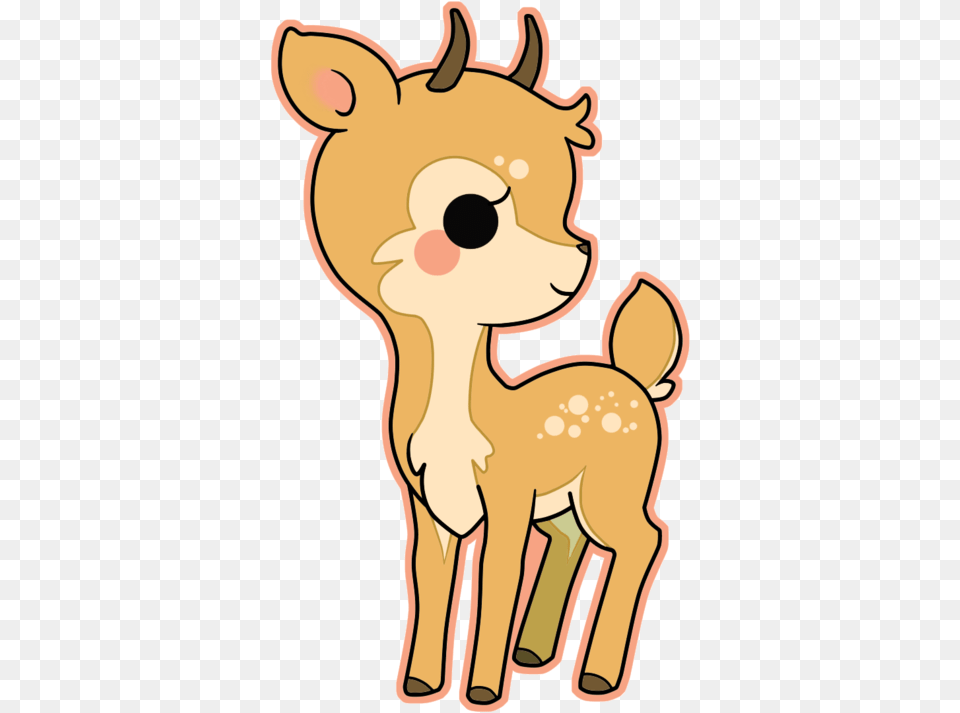 Deer Clipart Kawaii, Animal, Mammal, Wildlife, Baby Free Png