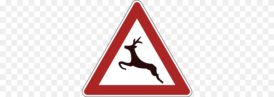 Deer Crossing Sign, Symbol, Road Sign Free Transparent Png