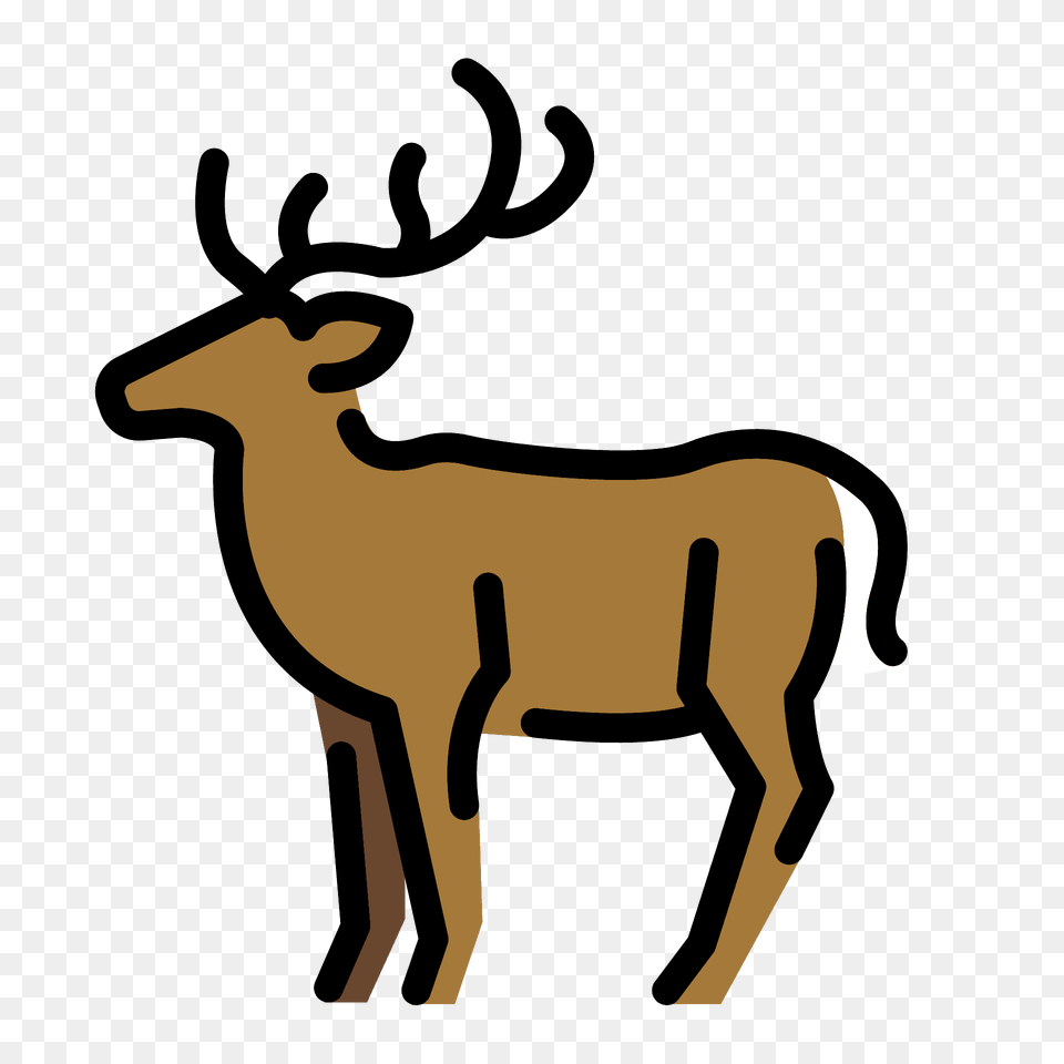 Deer Emoji Clipart, Animal, Mammal, Wildlife, Elk Png