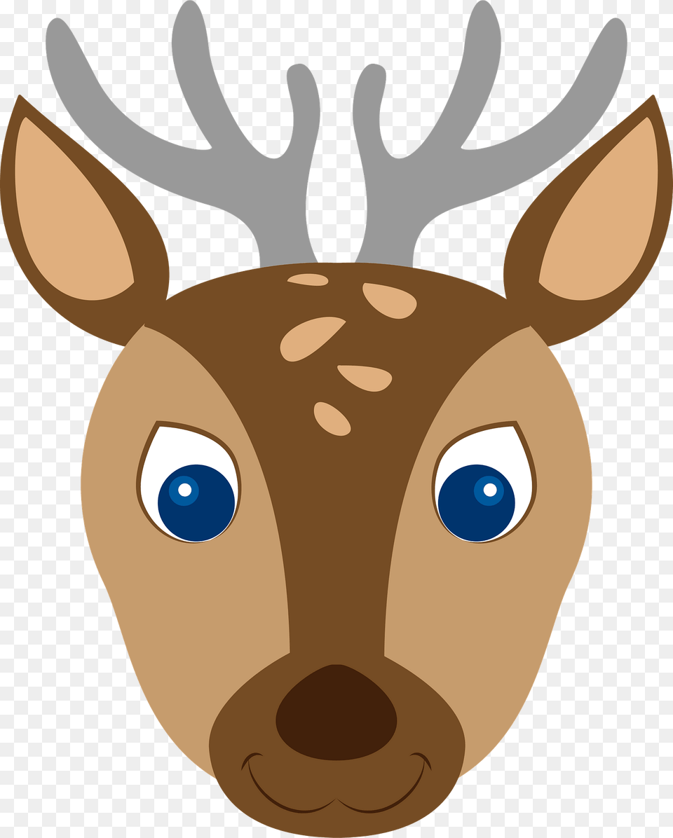 Deer Face Clipart, Animal, Mammal, Wildlife, Elk Png