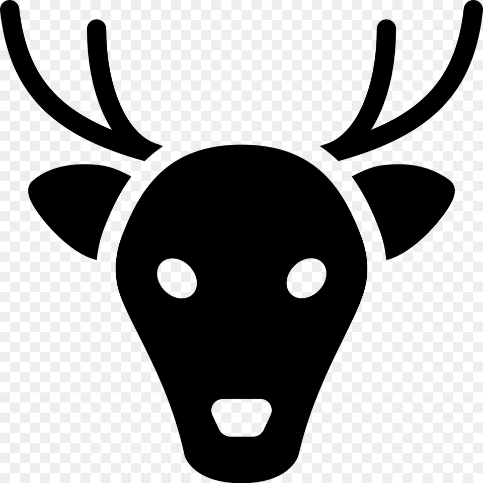 Deer Filled Icon Icon, Animal, Mammal, Stencil, Wildlife Png