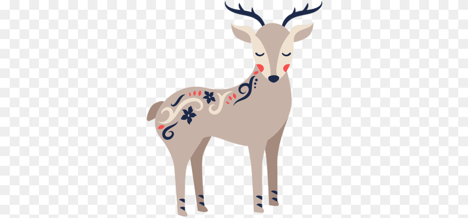 Deer Folk Art Ornament Animal Figure, Mammal, Wildlife, Person Free Transparent Png