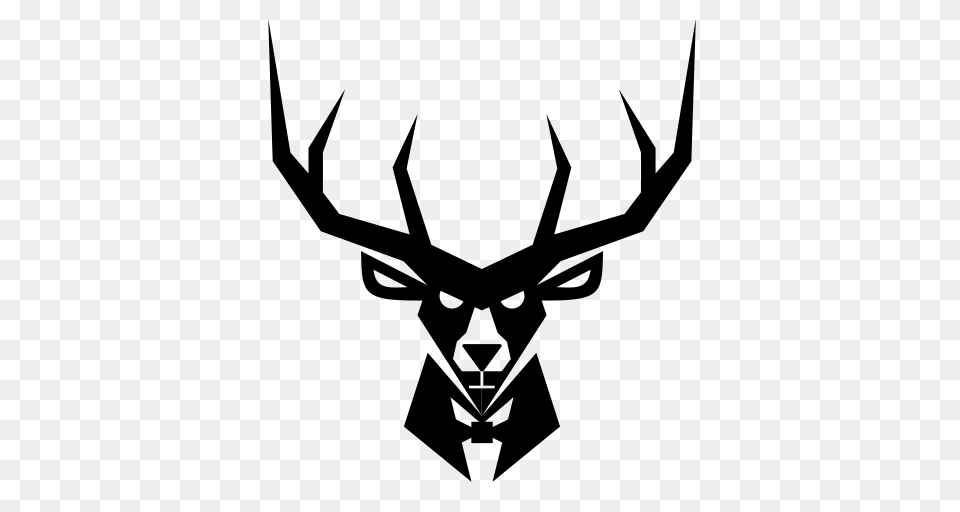 Deer Head Deer Deer Emoticon Icon With And Vector Format, Gray Png