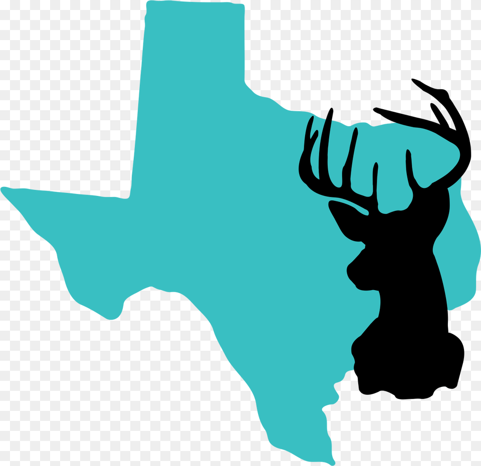 Deer Head Silhouette, Person, Symbol, Body Part, Hand Free Png Download