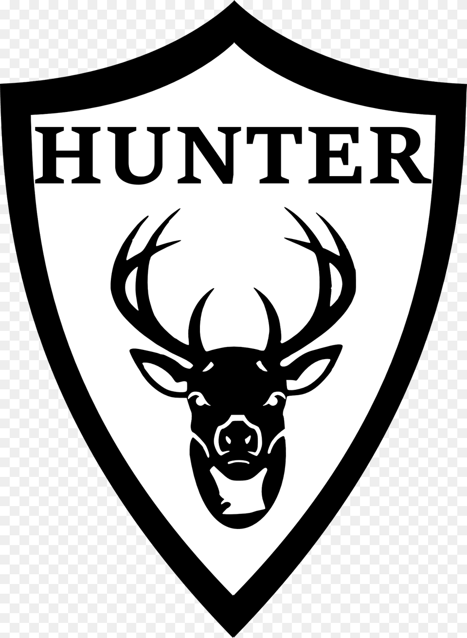 Deer Hunter Emblem Clipart, Logo Free Transparent Png