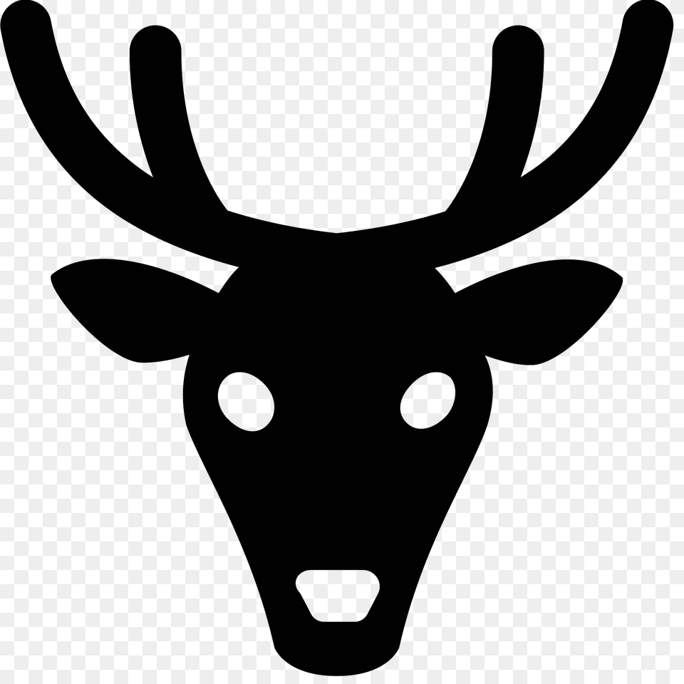 Deer Icon, Gray Png