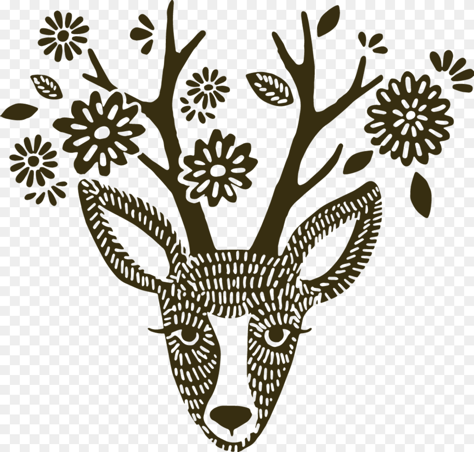 Deer Logo, Animal, Mammal, Wildlife, Pattern Png Image