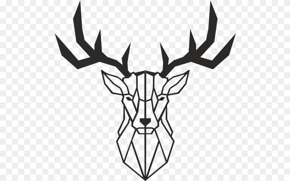 Deer Metal Wall Art Decor Animal Line Art Design, Weapon, Trident Free Transparent Png