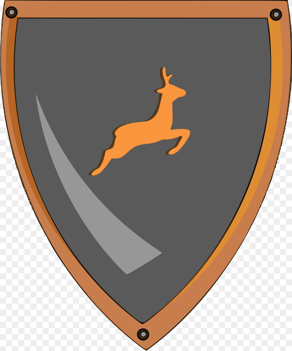 Deer Shield Clipart, Armor, Bow, Weapon, Animal Free Png