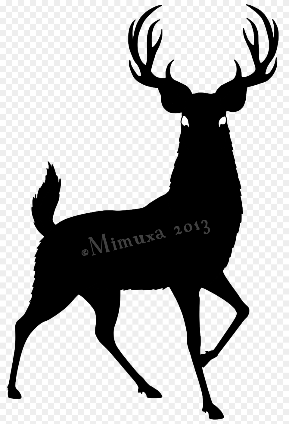 Deer Silhouette, Animal, Mammal, Wildlife, Person Free Png