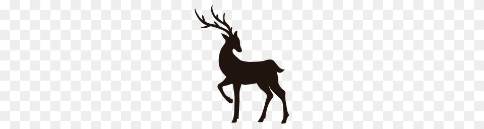 Deer Silhouette, Animal, Mammal, Wildlife, Elk Png