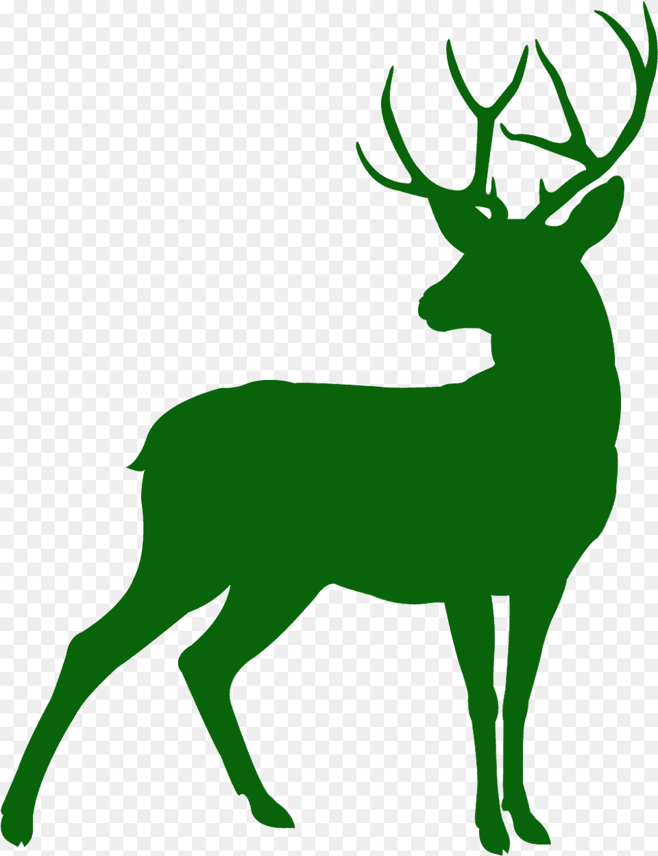 Deer Silhouette, Animal, Elk, Mammal, Wildlife Png Image