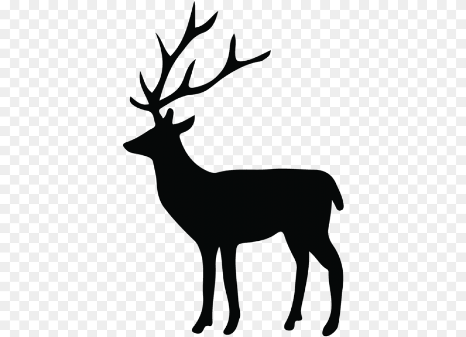 Deer Silhouette Background Deer Clip Art, Animal, Elk, Mammal, Wildlife Free Png