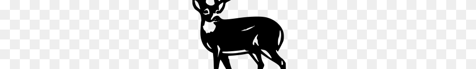 Deer Silhouette Clip Art Deer Silhouette, Gray Png