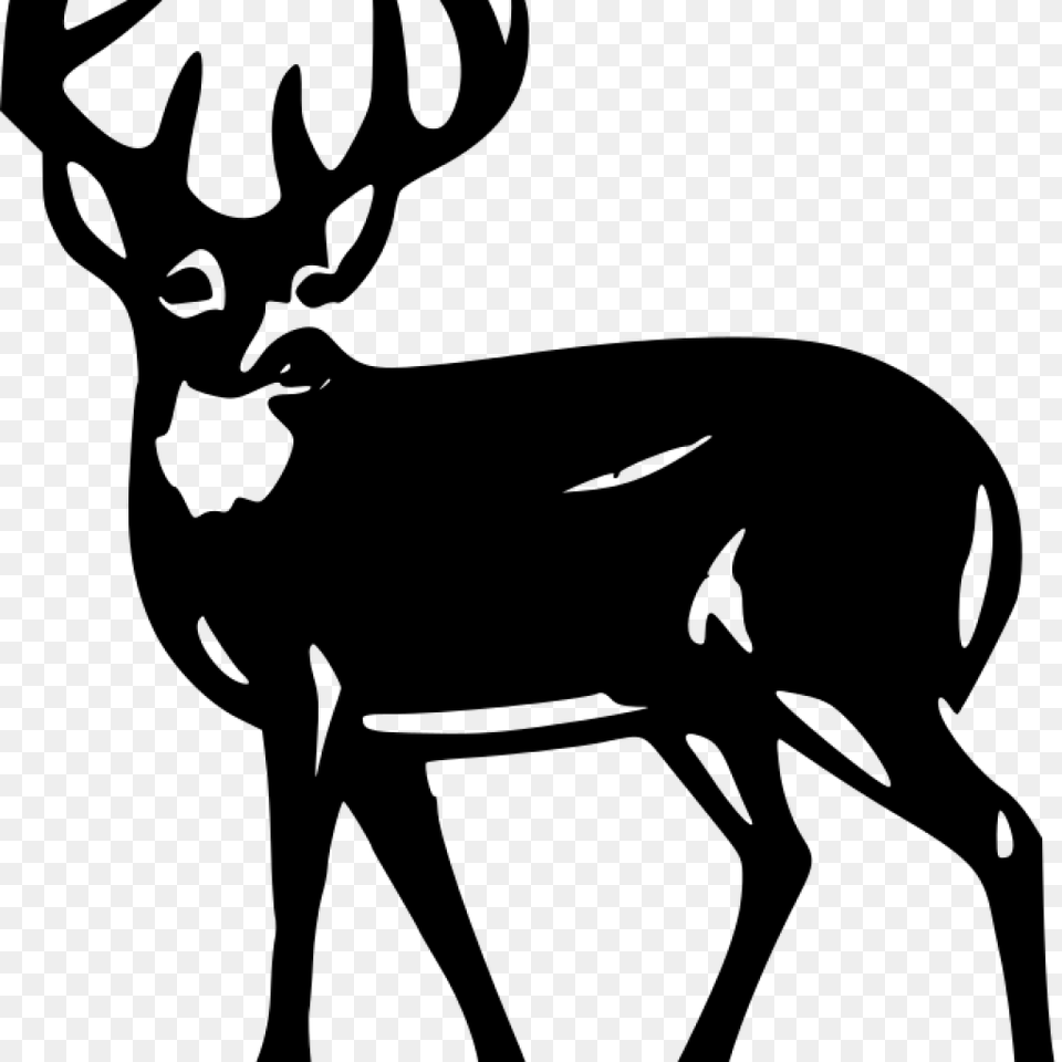 Deer Silhouette Clip Art Clipart Download, Gray Free Transparent Png