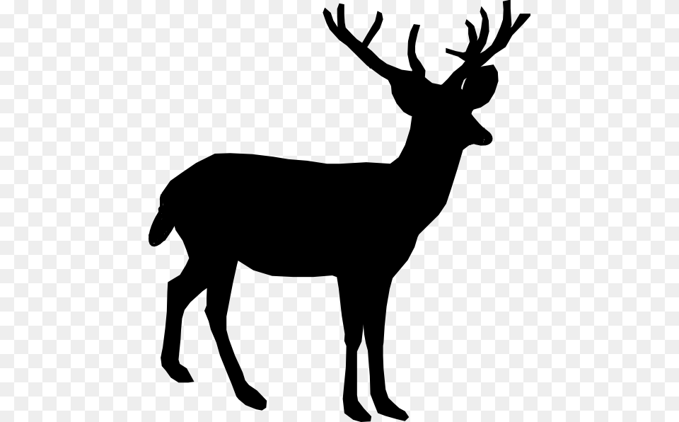 Deer Silhouette Deer Silhouette Clip Art, Animal, Mammal, Wildlife, Elk Free Png Download