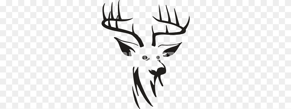 Deer Skull Clipart, Antler, Stencil, Person Free Png Download
