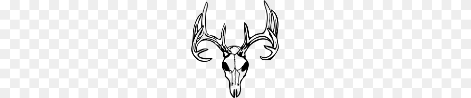 Deer Skull Deer Skull Window Decal, Antler, Animal, Mammal, Wildlife Free Png