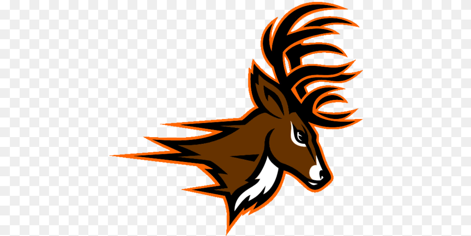 Deerfield Beach High School Logo Fairfield Stags Logo, Person, Animal, Deer, Mammal Free Transparent Png