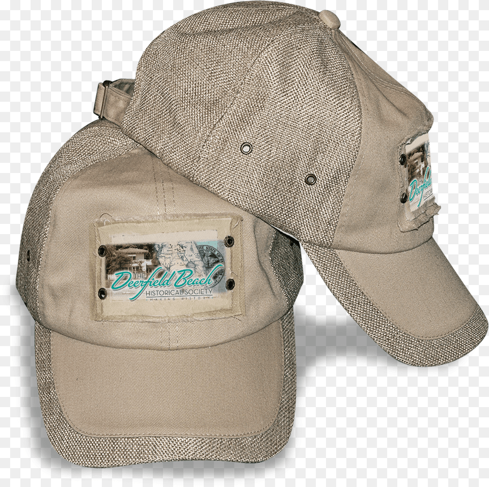 Deerfield Beach Historical Society Baseball Cap, Baseball Cap, Clothing, Hat, Khaki Png Image