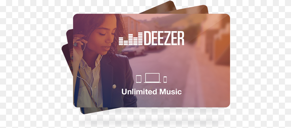 Deezer Gift Card Deezer Card, Adult, Person, Woman, Female Free Png