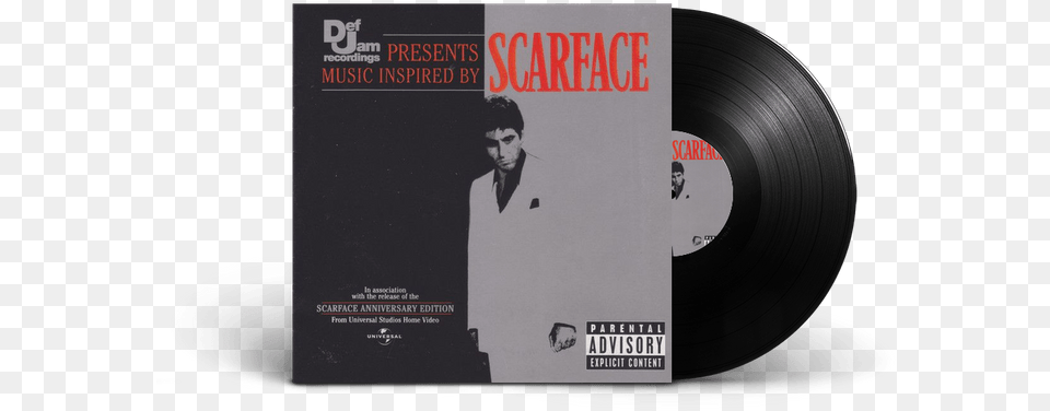 Def Jam Recordings Presents Music Inspired By Scarface, Adult, Advertisement, Person, Man Free Png Download