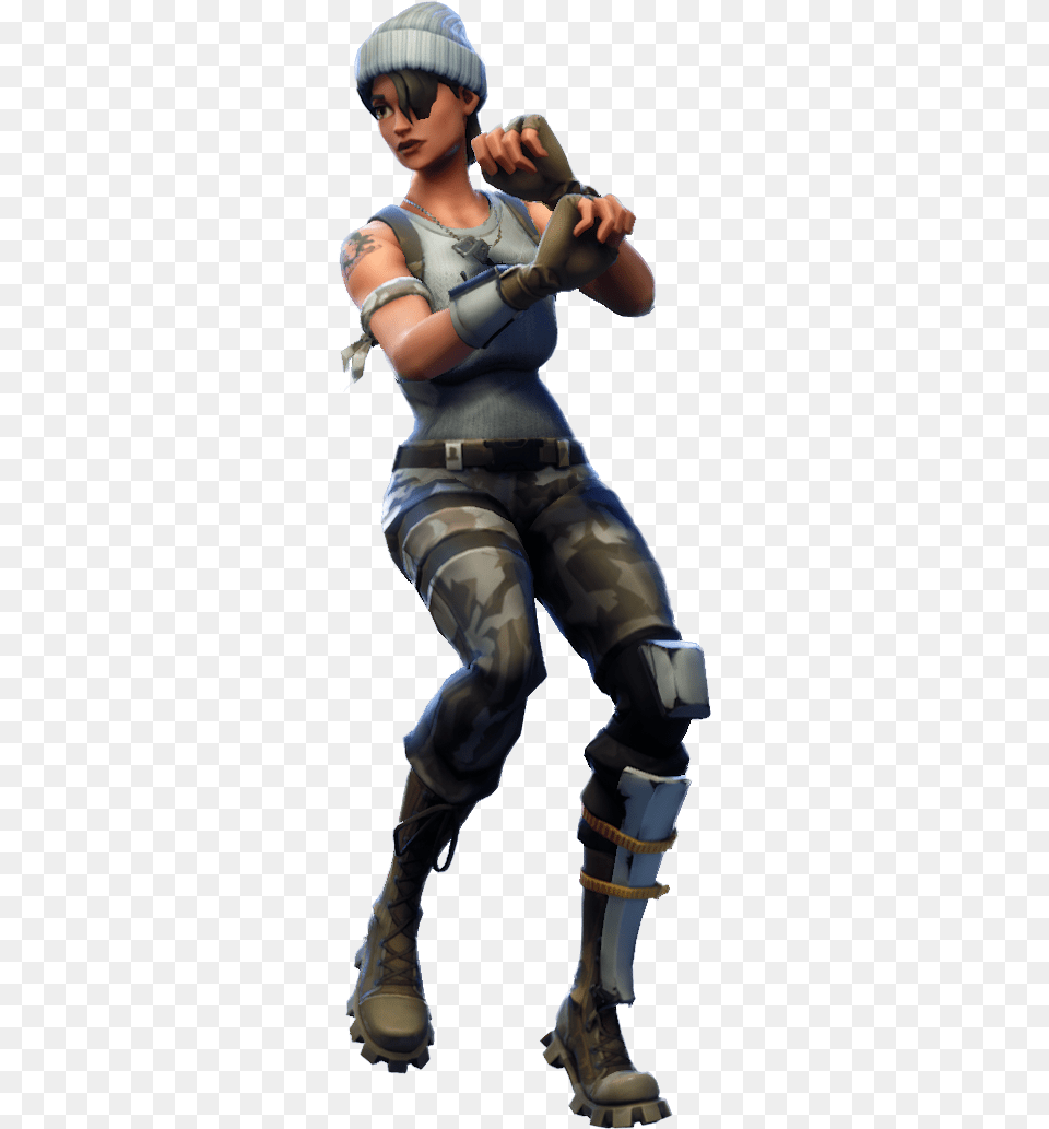 Default For Fortnite Character Green Screen With Gun, Baby, Person, Clothing, Glove Free Png Download