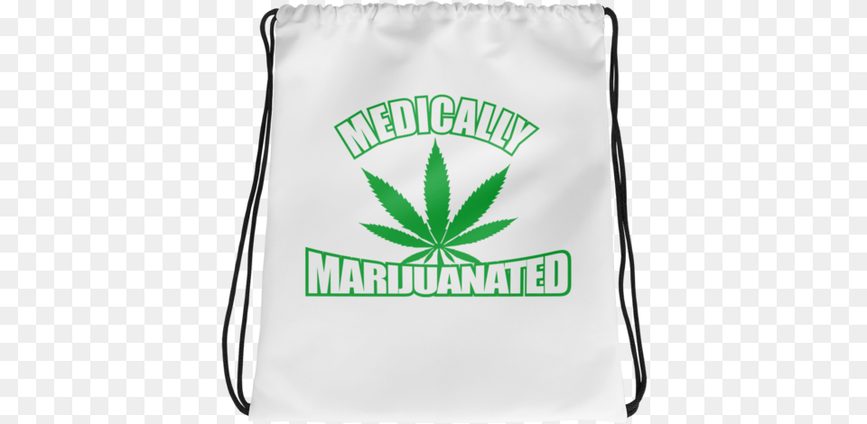 Default Title Drawstring Bag, Plant, Weed, Hemp, Leaf Png Image