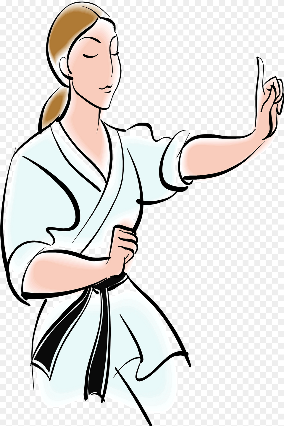 Defense Clipart, Adult, Female, Martial Arts, Person Png Image
