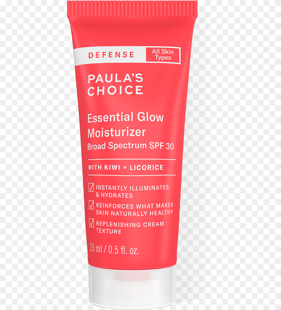 Defense Essential Glow Moisturizer Spf 30 Travel Size Cosmetics, Bottle, Sunscreen, Lotion, Can Free Transparent Png
