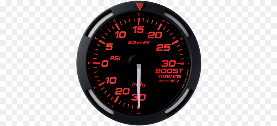 Defi Red Racer 30 Psi Boost Gauge With White Needle Indicator, Tachometer Free Png Download